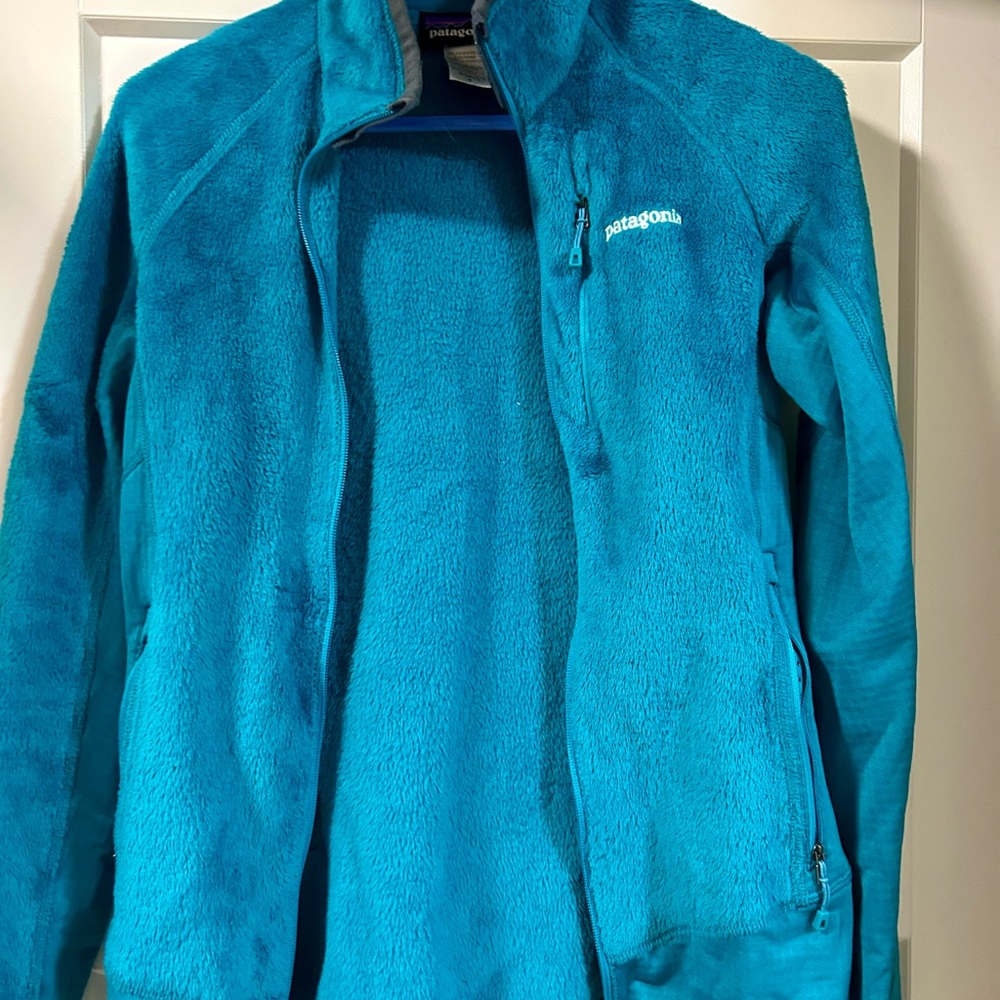 Patagonia Women's Vibrant Blue Teddy Jacket